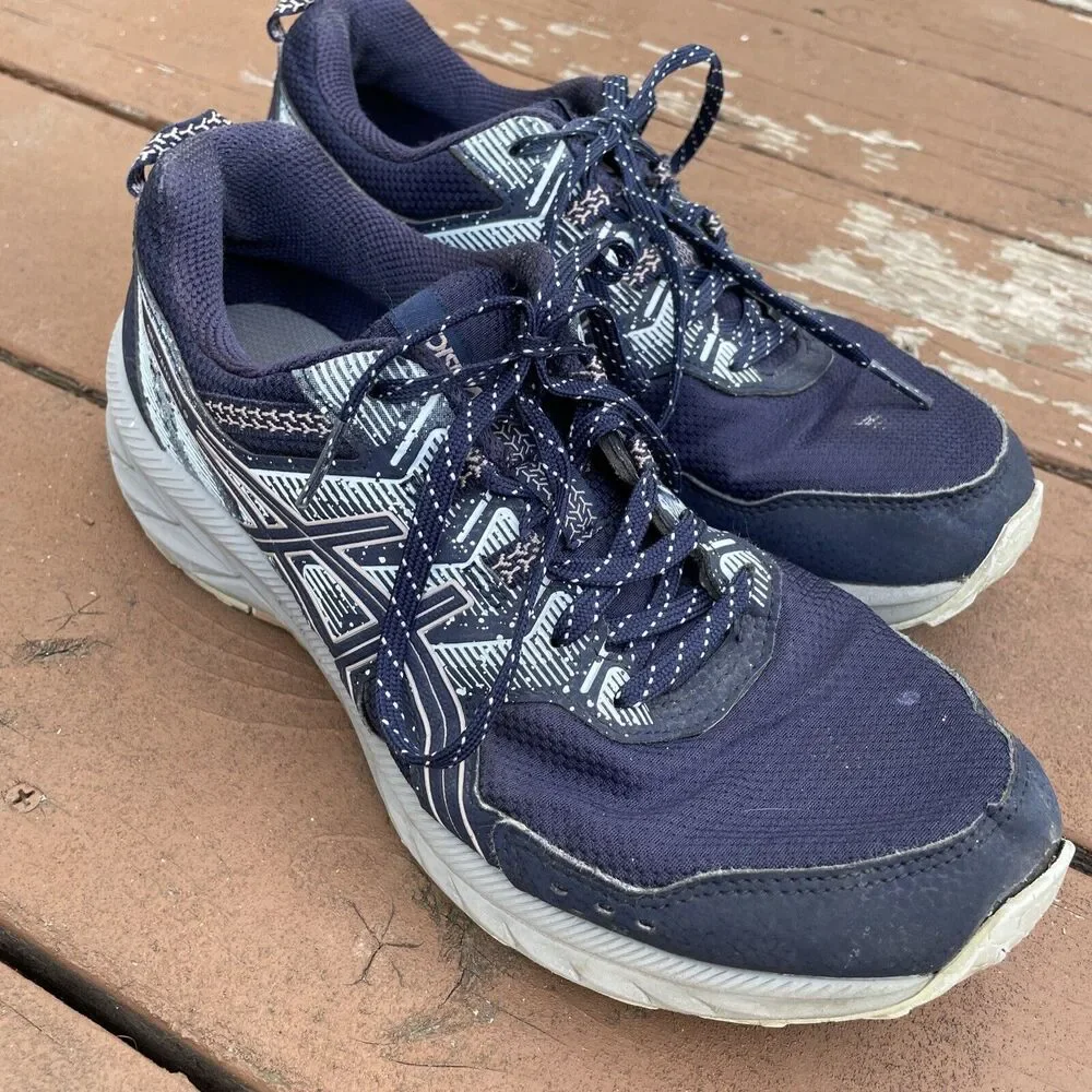 ASICS Women's Size 8.5 Gel-Venture 9 Athletic Trail‎ Running Shoes Midnight/Fawn
